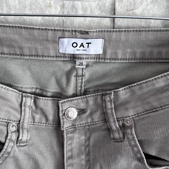 Oat New York Mid-Rise Skinny Jeans in Light Gray - excellent condition - Picture 4 of 4
